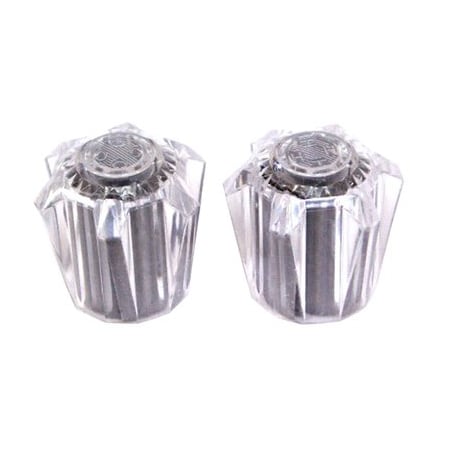 Us Hardware 2PK CLR Faucet Handle P-402C